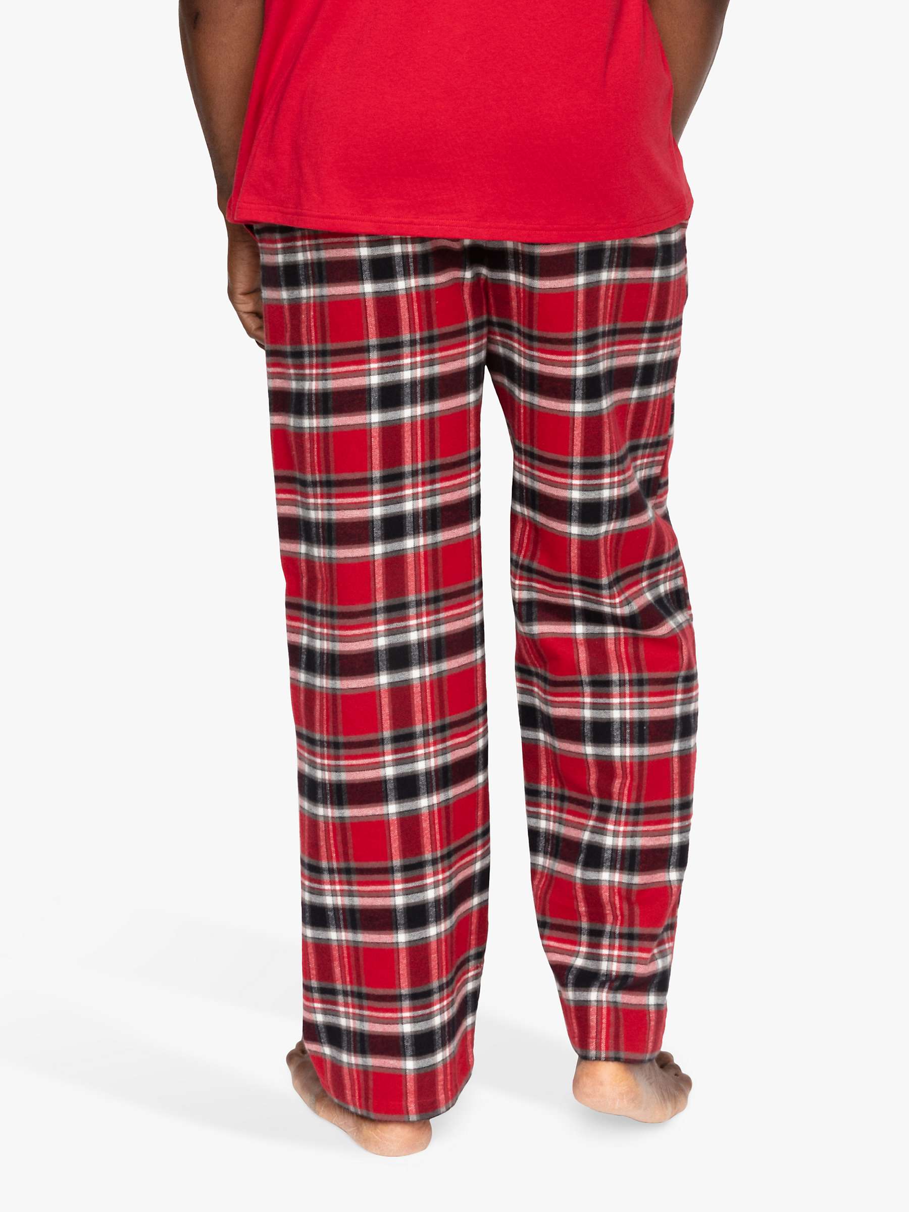 Cyberjammies Windsor 6751 Red Check Cotton Pyjama Pant Small