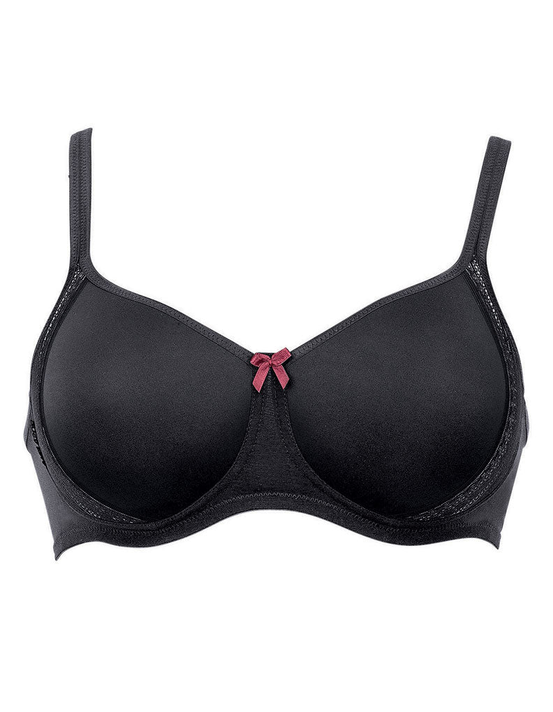 Anita Rosa Faia 5654-001 Fleur Black Padded Non-Wired Soft Bra