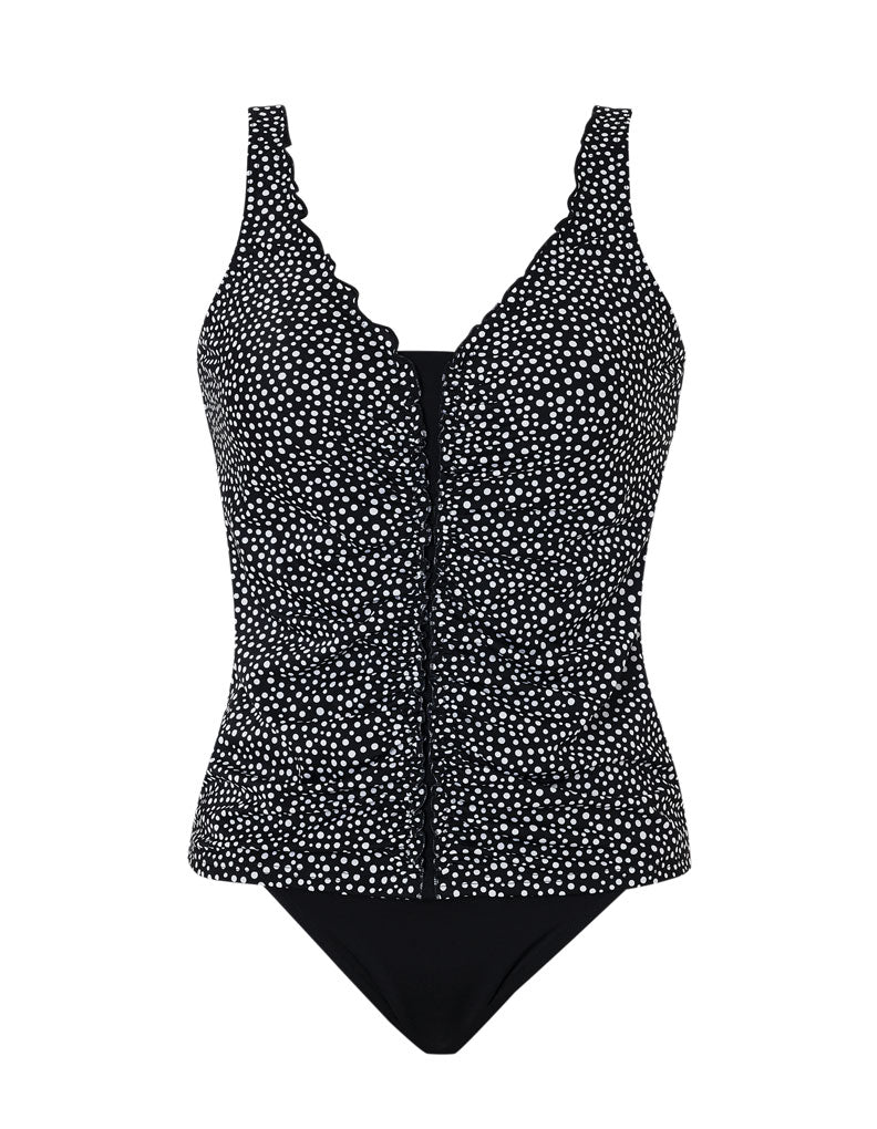 Sunflair 78045 Black & White Spotty Padded NonWired Tankini Set