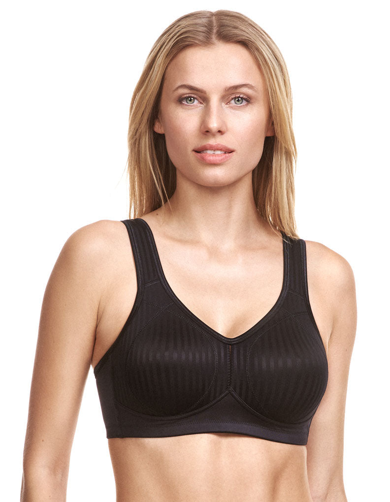 Susa 7761-4 Women's Cremona Black Padded Non-Wired Support Soft Bra
