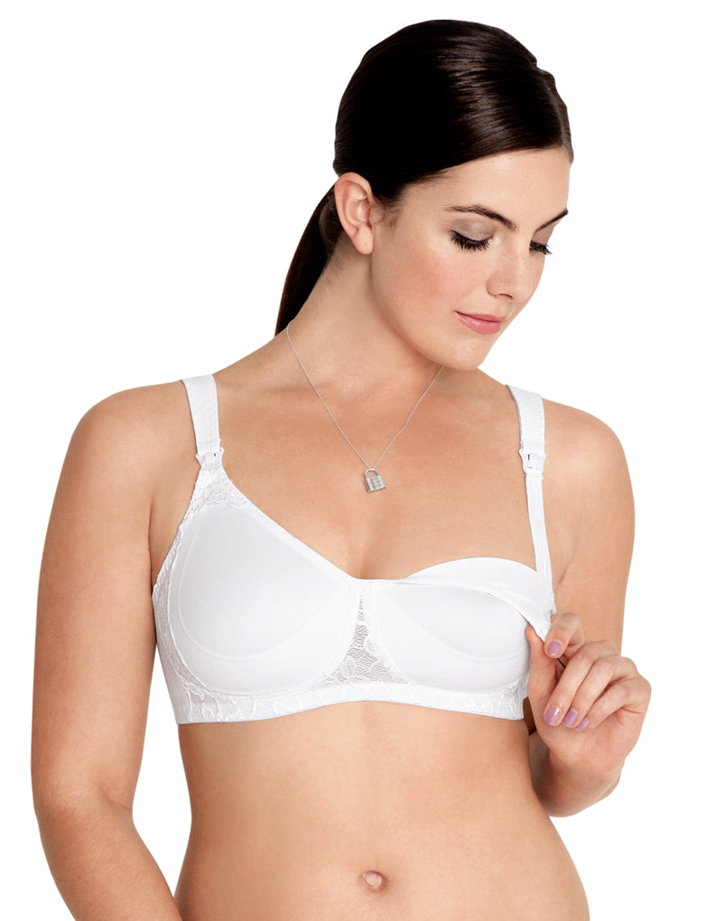 Anita 5062-006 White Non-Padded Non-Wired Maternity Nursing Bra