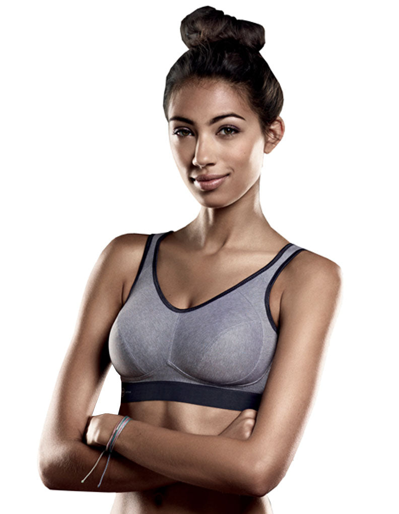 Anita 5527-254 Active Heather Grey Non-Wired High Impact Sports Bra