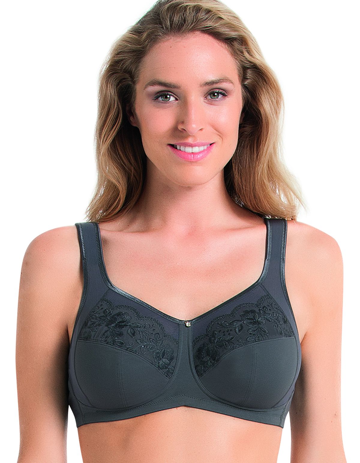 Anita Comfort 5814-408 Amica Anthracite Grey Non-Wired Comfort Bra 46B