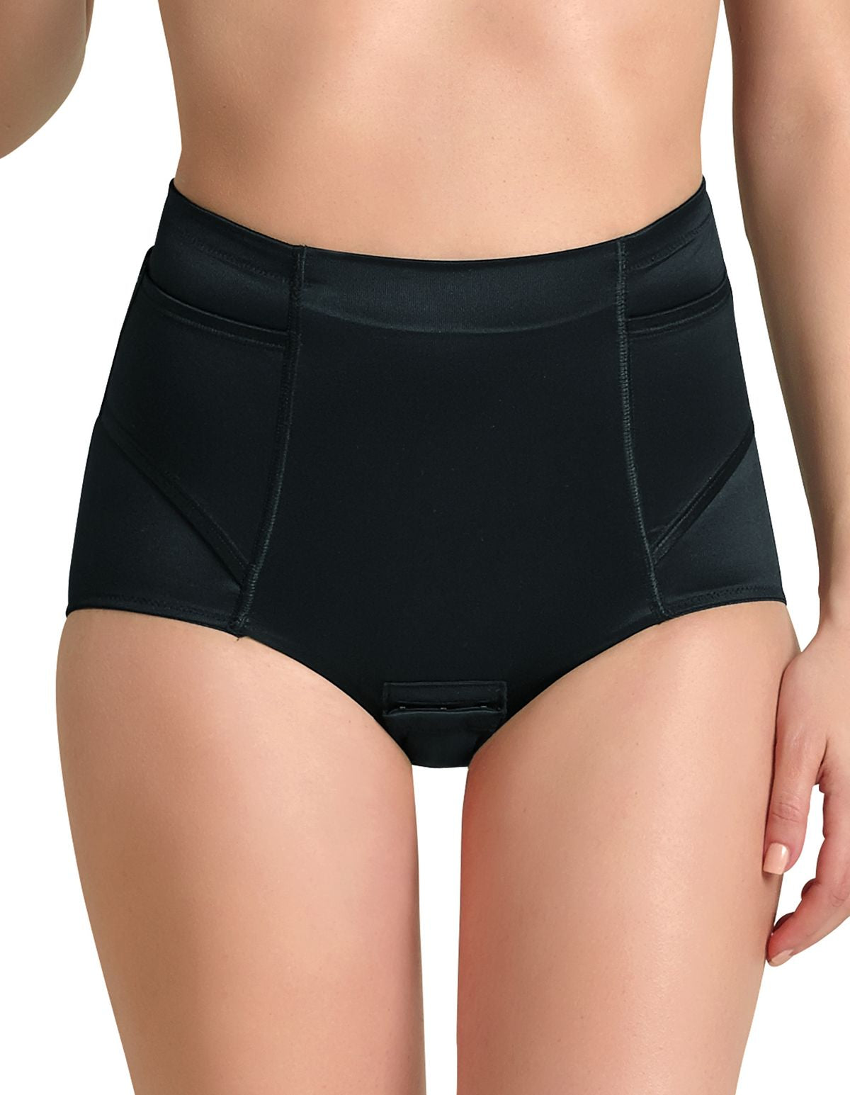 Anita Maternity 1887-001 ReBelt Black Maternity Highwaist Brief 36