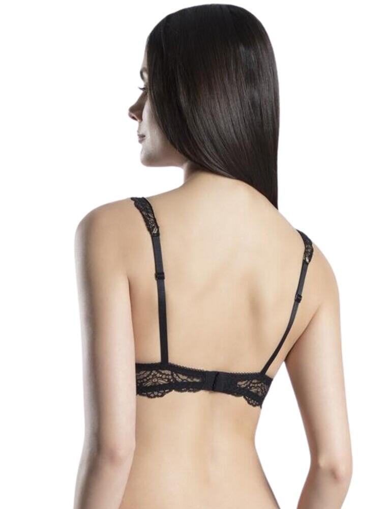 Aubade OG08-N Danse des Sens Black Lace Moulded Plunge Bra 38C