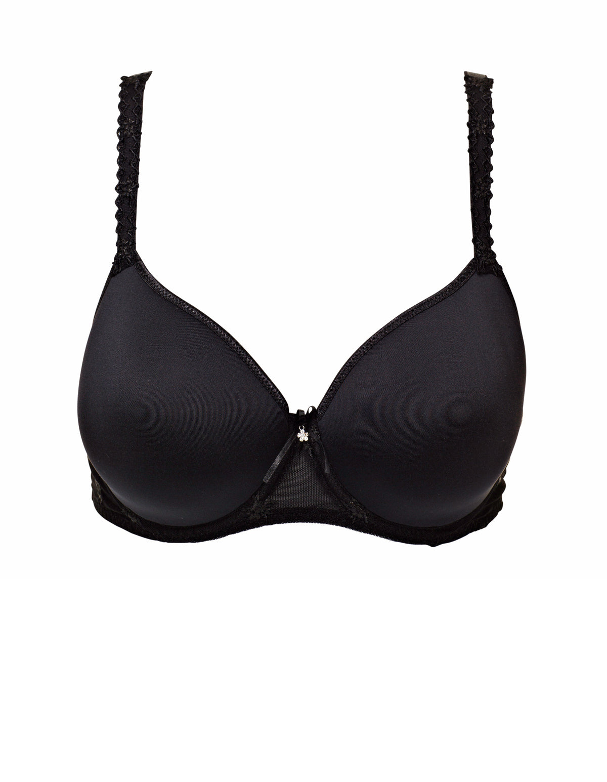 Louisa Bracq 44006 Chantilly Black Underwired Spacer Bra 38D