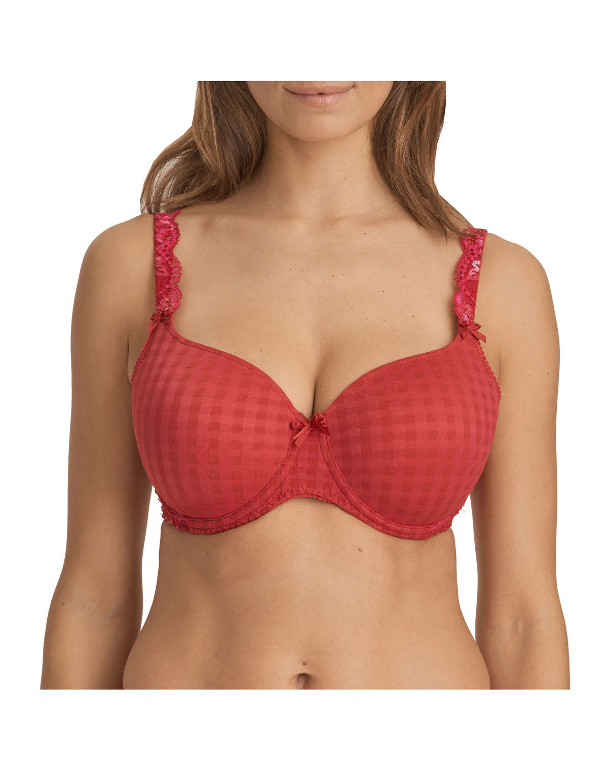 PrimaDonna Madison 0262120/0262121 Persian Red Lace Underwired Padded Bra