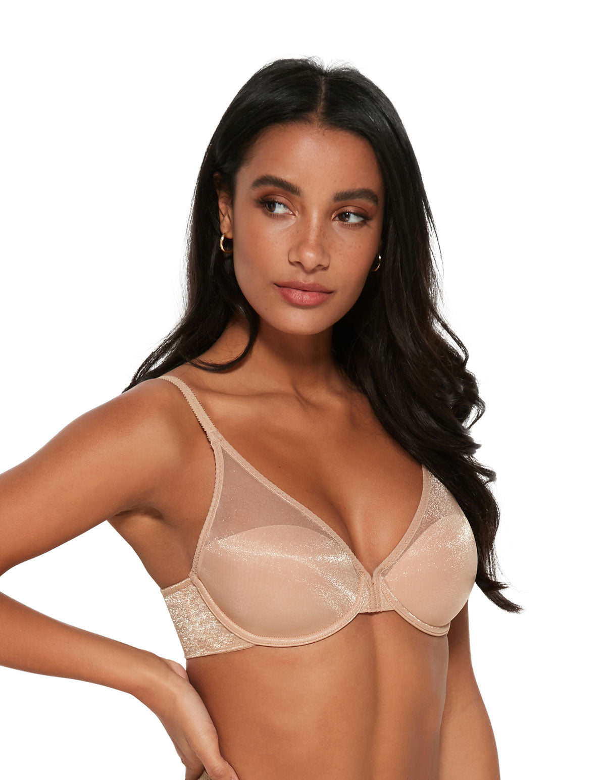 Gossard 6270 Glossies Nude Beige Padded Triangle Bra