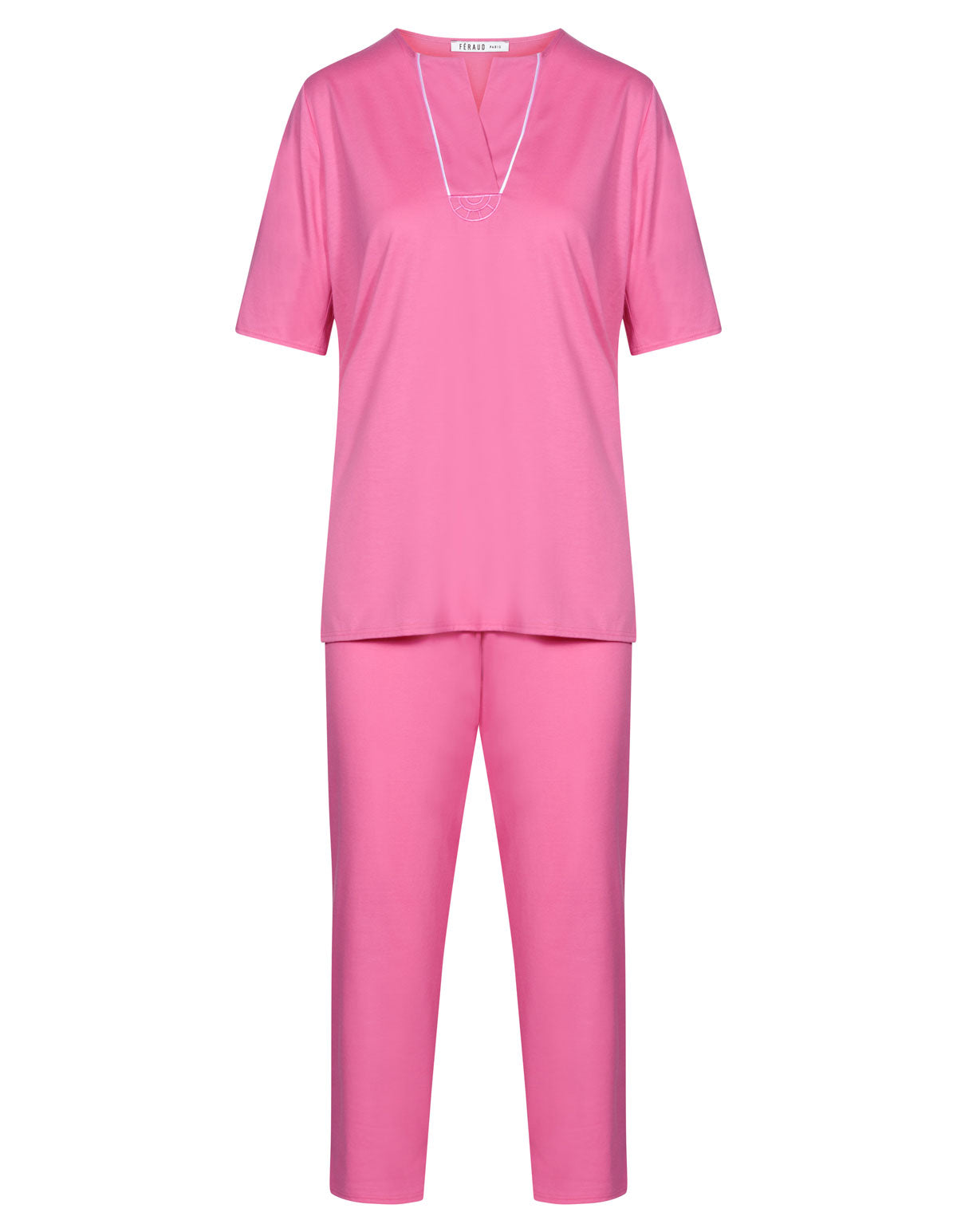 Féraud 3883173-10012 High Class Pink Cotton Pyjama Set 42