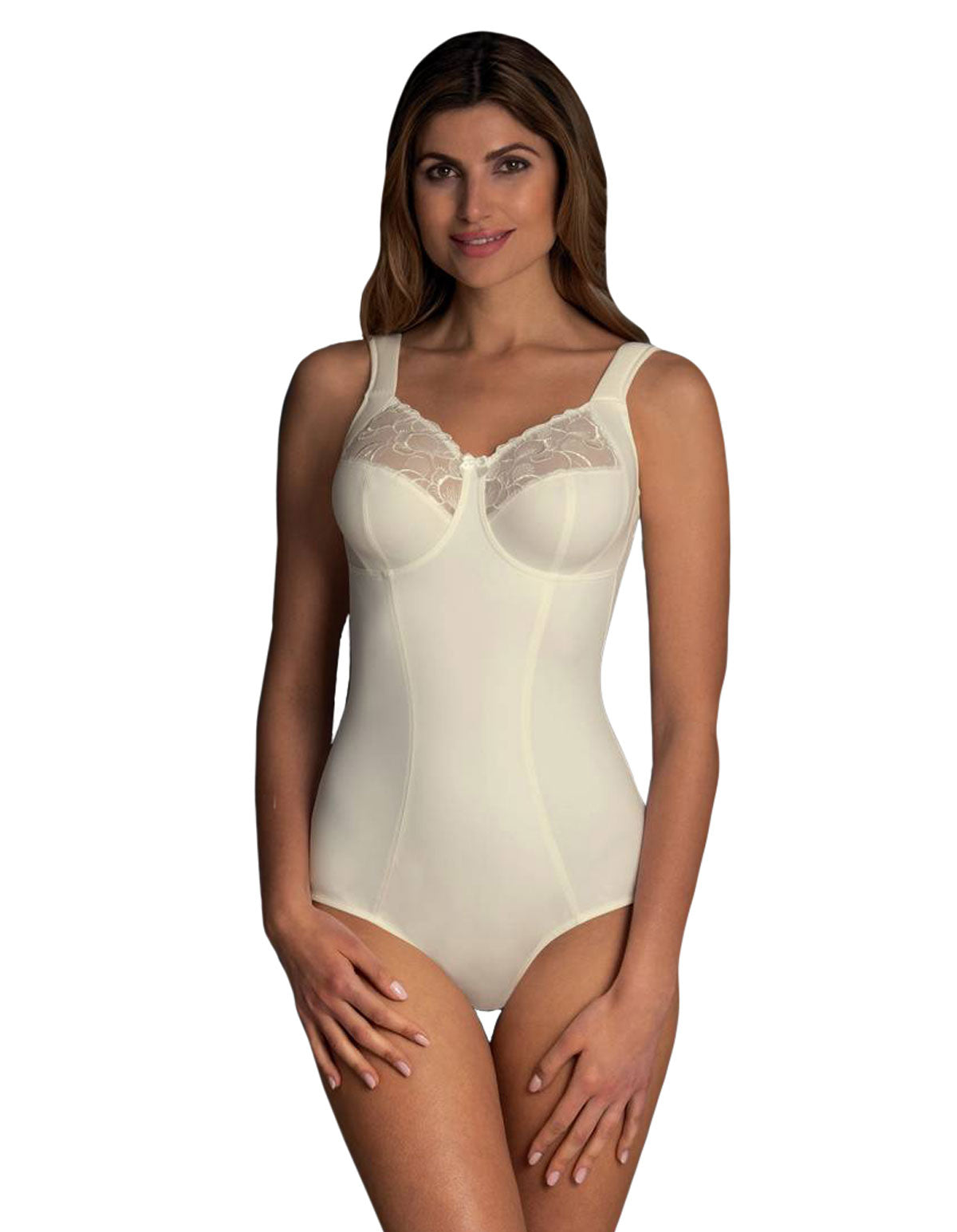 Anita 3523-612 Lucia Crystal Off White Floral Non-Wired Comfort Corselette 36D