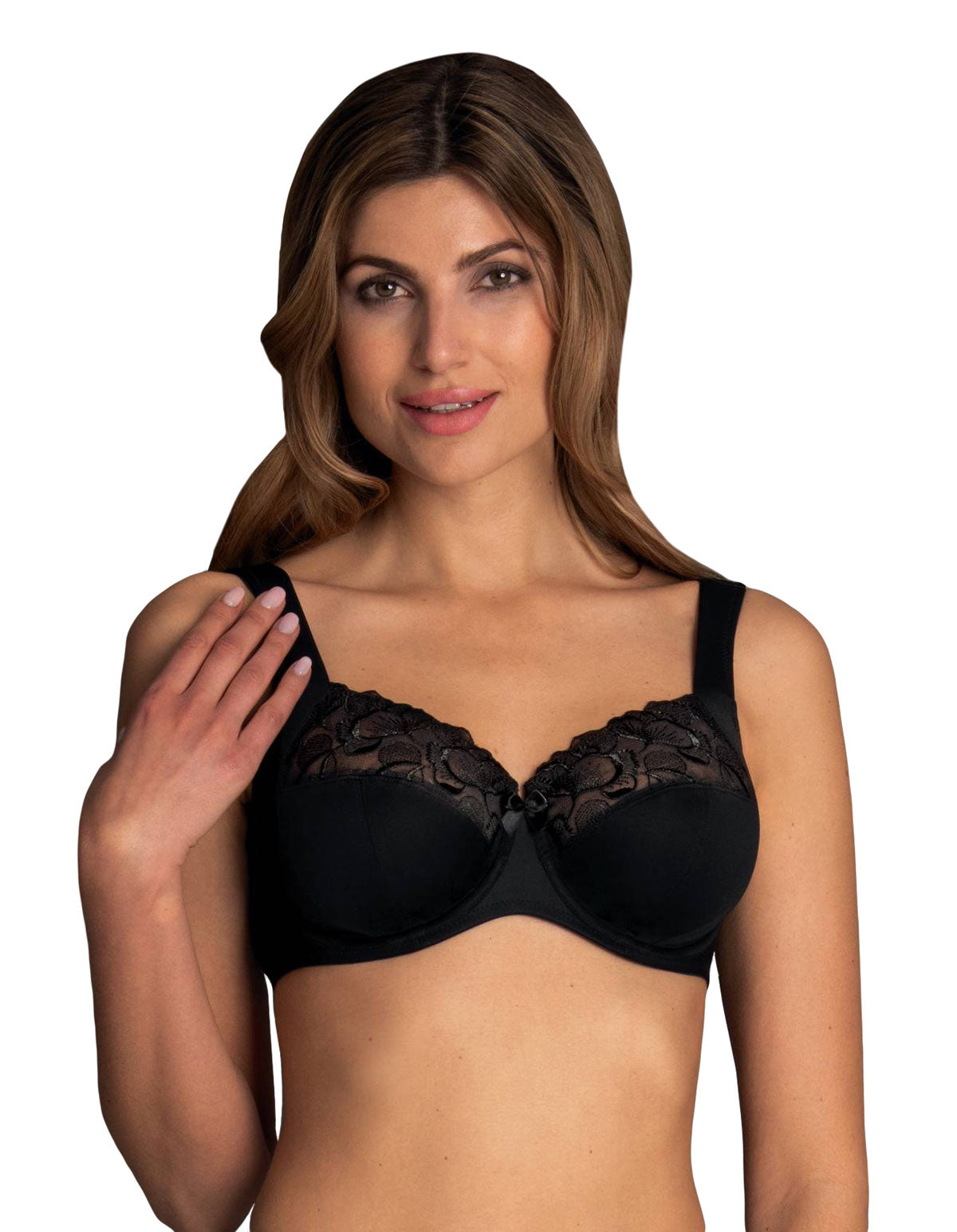 Anita 5822-001 Lucia Black Floral Underwired Comfort Bra
