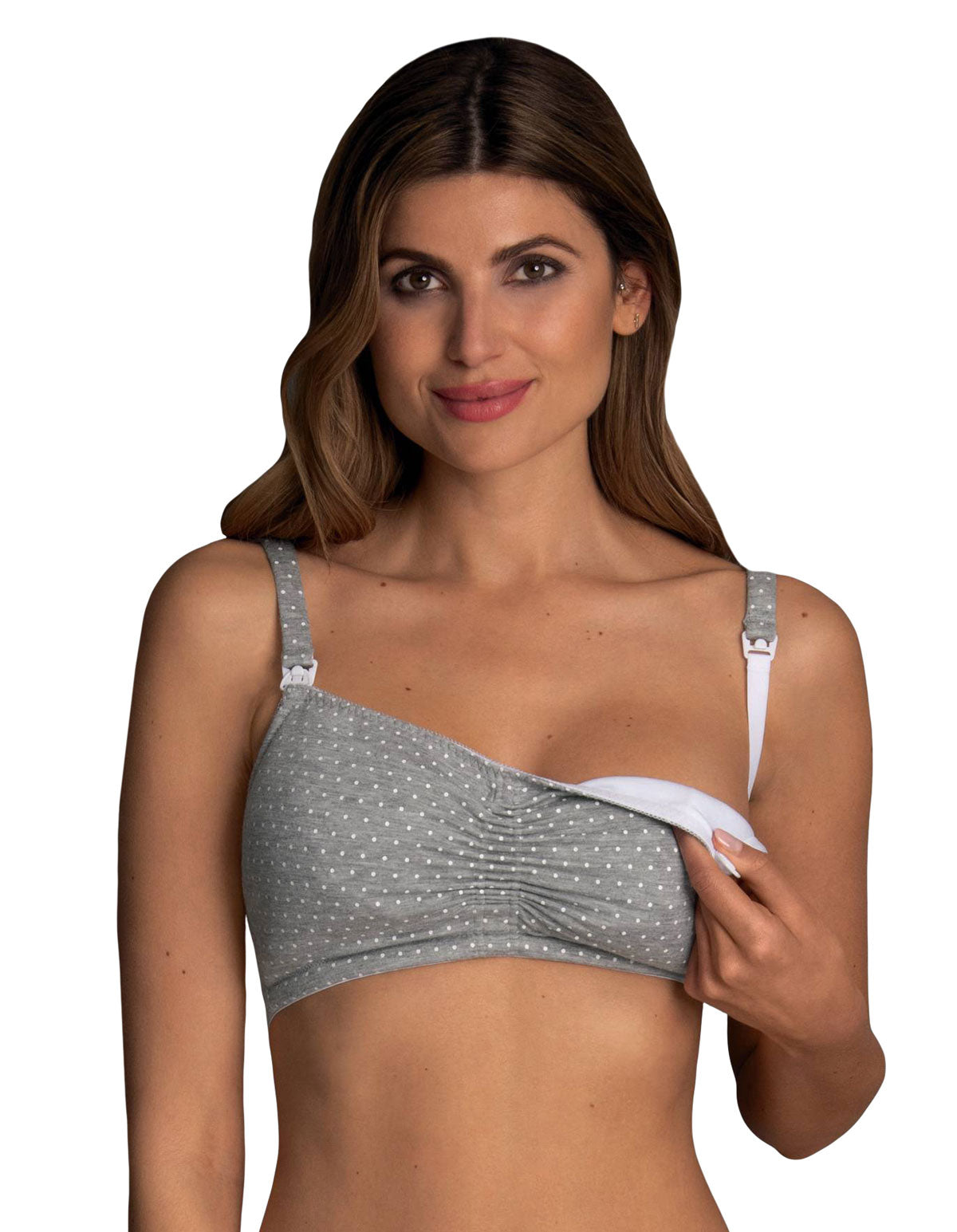 Anita 5091-254 Miss Debby Heather Grey Spotted Maternity Nursing Bra 36G