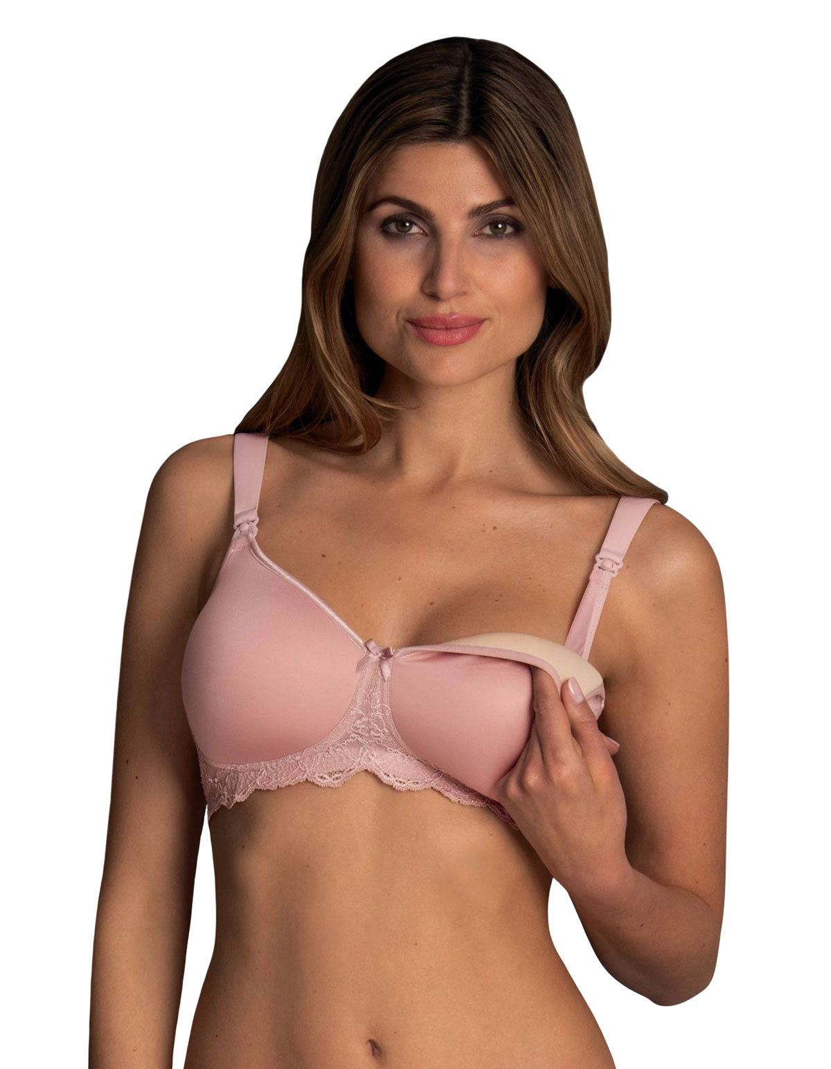 Anita 5086-596 Miss Lovely Rosewood Pink Padded Maternity Nursing Bra 36D