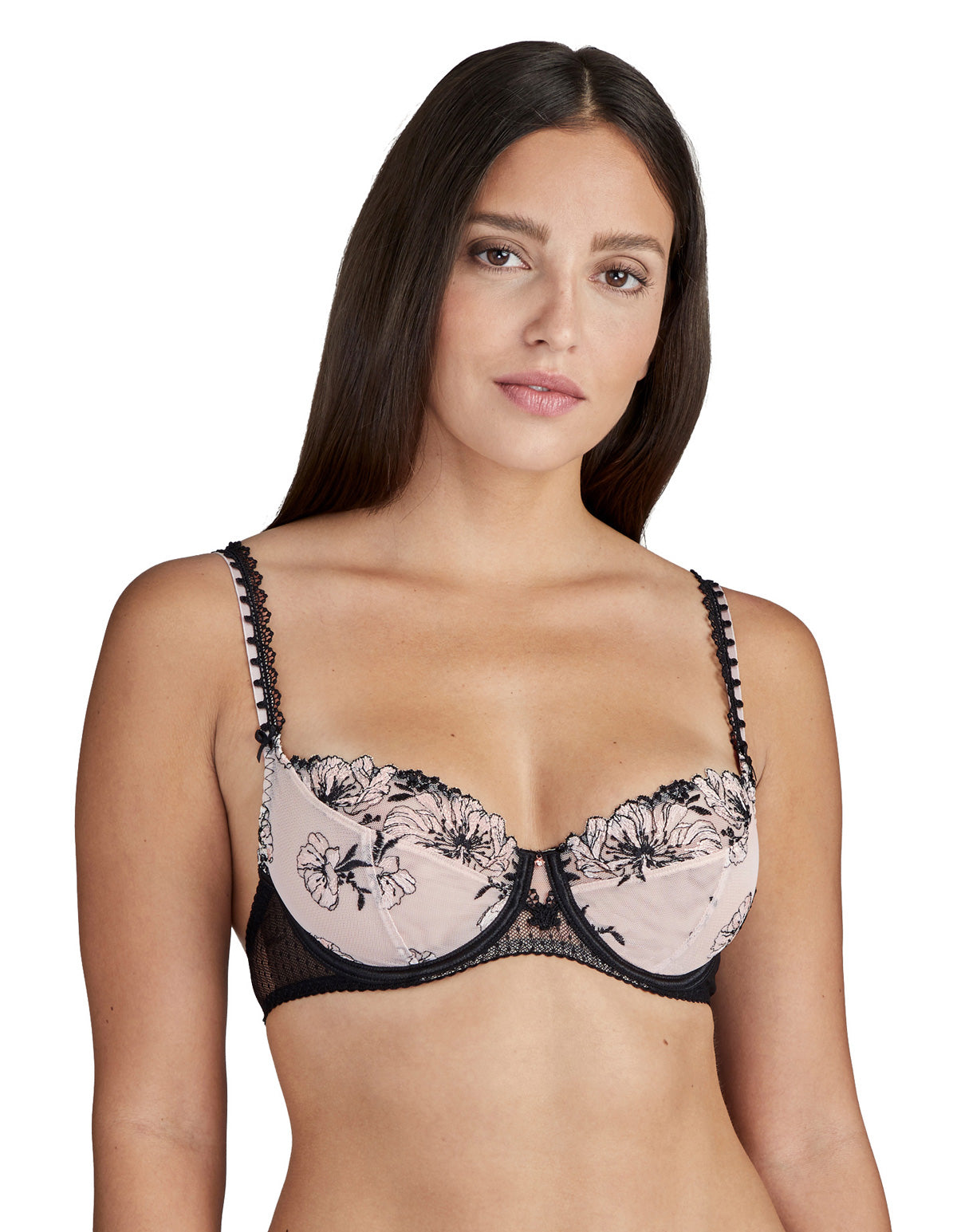 Aubade Poetique Esquisse TF15 Valentine Floral Underwired 3/4 Cup Bra 36C