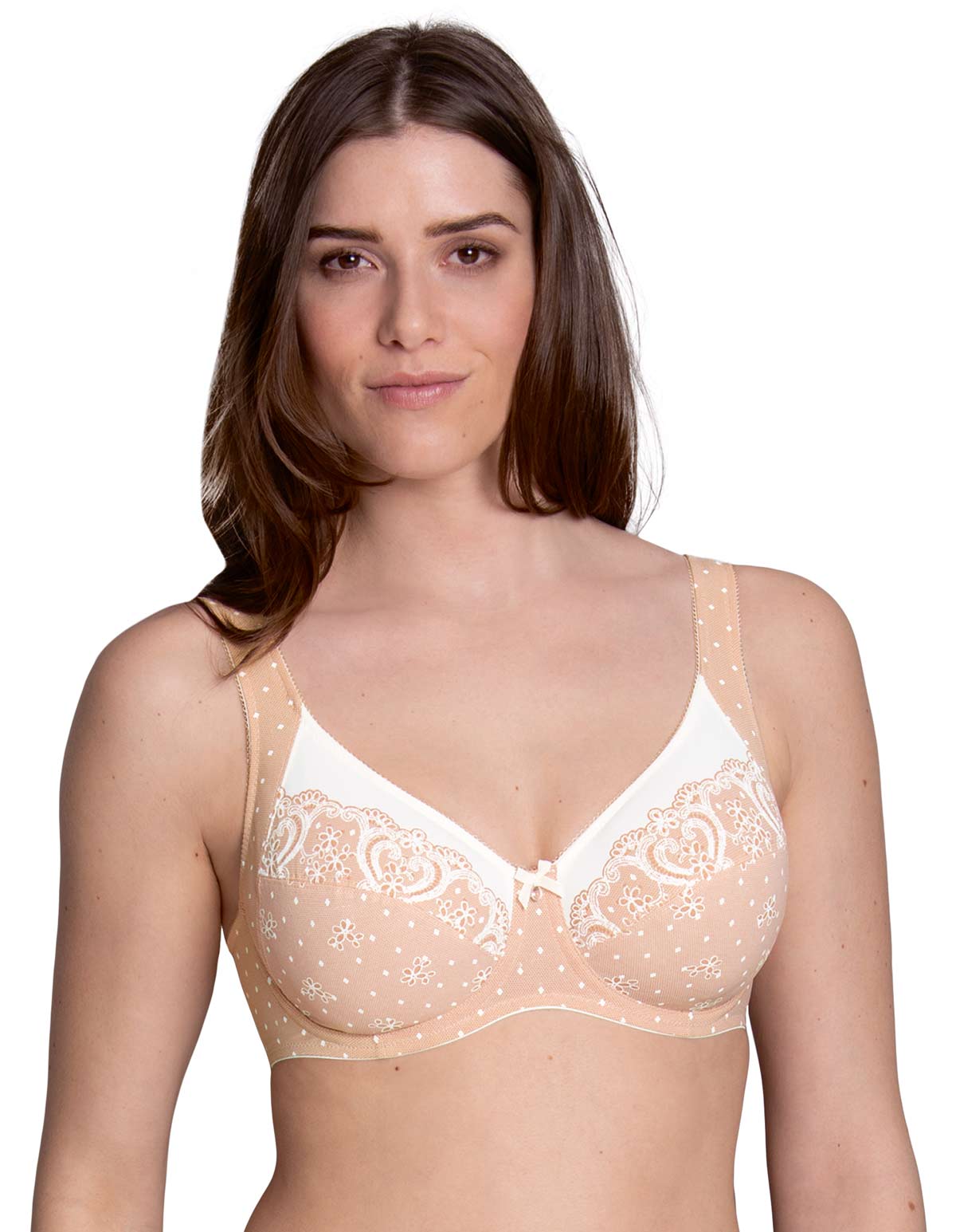 Anita Belvedere 5886-775 Powder Peach Floral  Underwired Comfort Bra