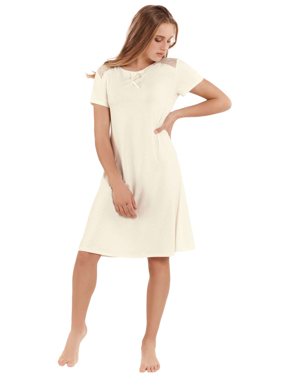 Lisca Harvest 23313-PY Cream Papyrus Nightdress Large