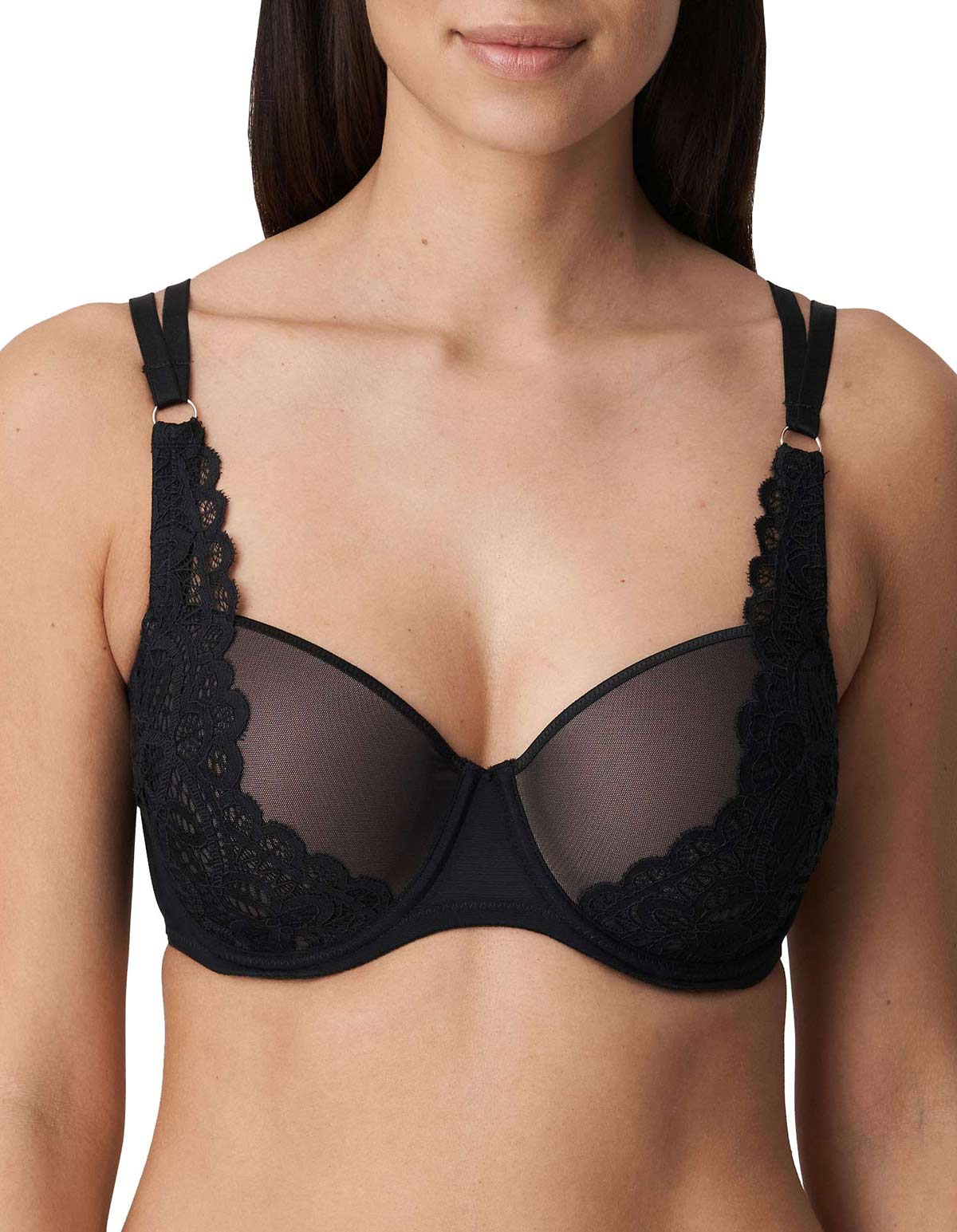 PrimaDonna Twist First Night 0241882-ZWA Black Padded Underwired Balcony Bra