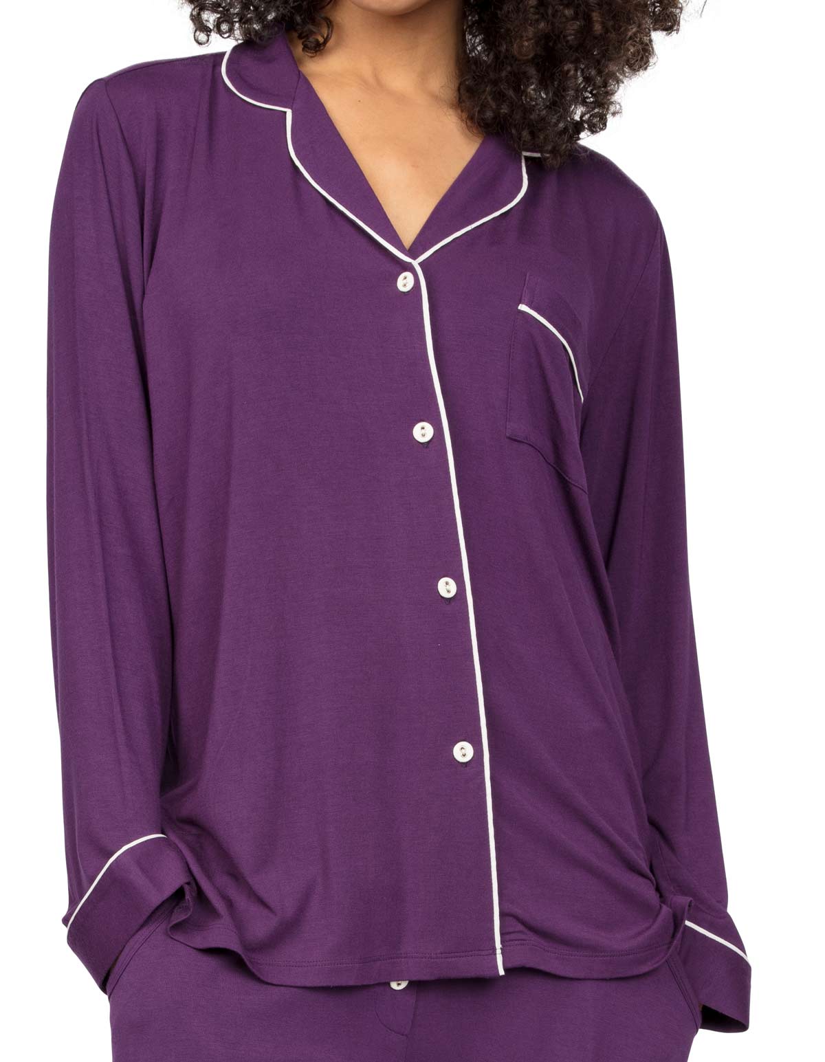 Cyberjammies Margo 4976 Purple Modal Pyjama Top 14