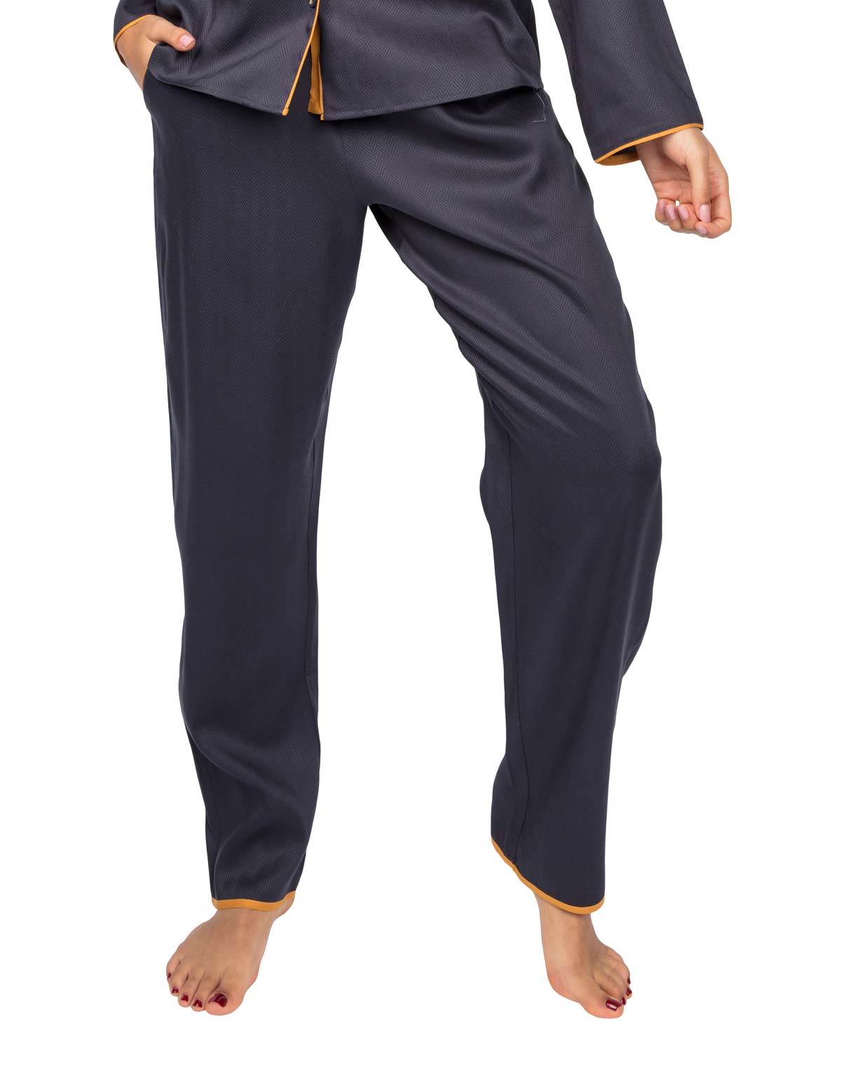 Cyberjammies Rachel 4878 Charcoal Grey Pyjama