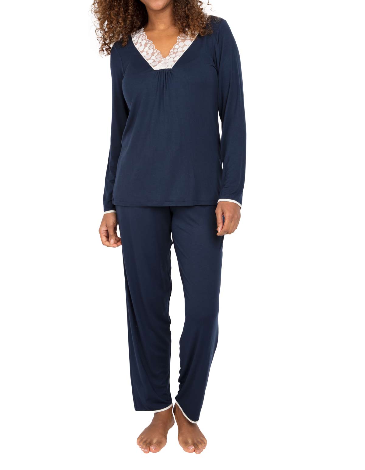 Cyberjammies Nora Rose Judy 1572 Blue Modal Pyjama Set 12