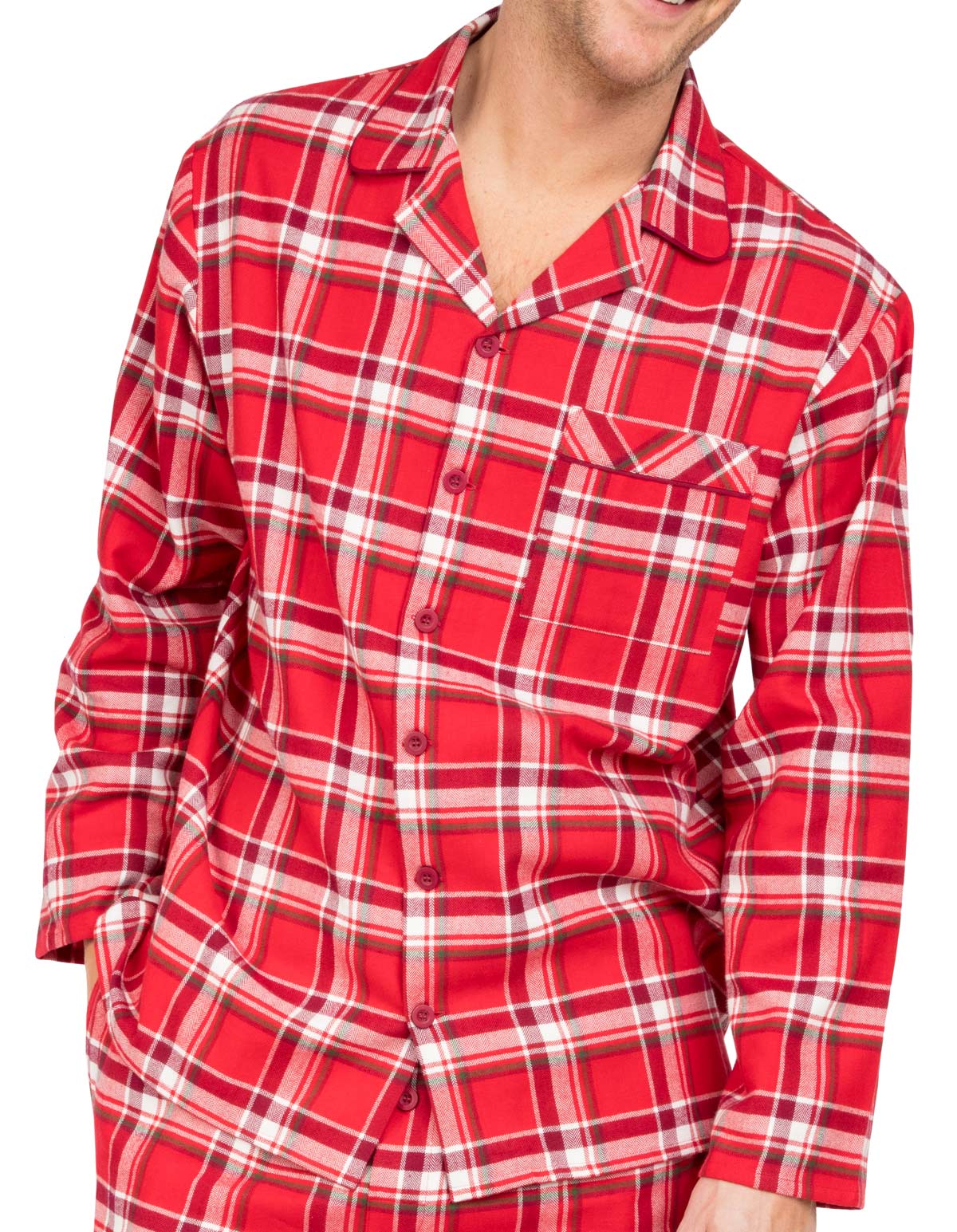 Cyberjammies Frankie 6639 Red Check Cotton Pyjama Top
