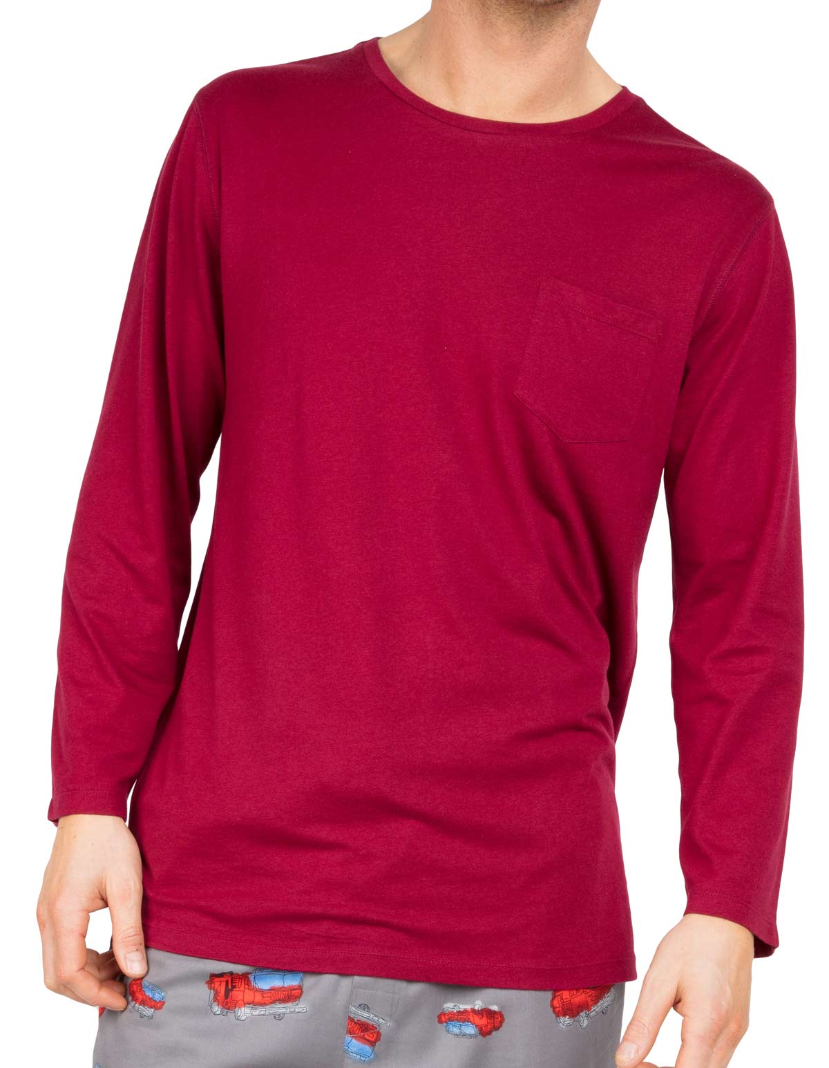Cyberjammies Frankie 6647 Red Cotton Pyjama Top