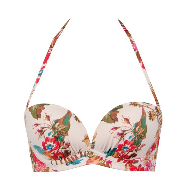 Gossard Bird of Paradise Floral Strapless Bikini Top 34B