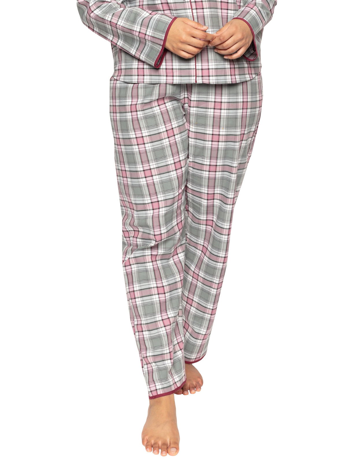 Cyberjammies Jessica 9420 Grey Check Cotton Pyjama Pant 20