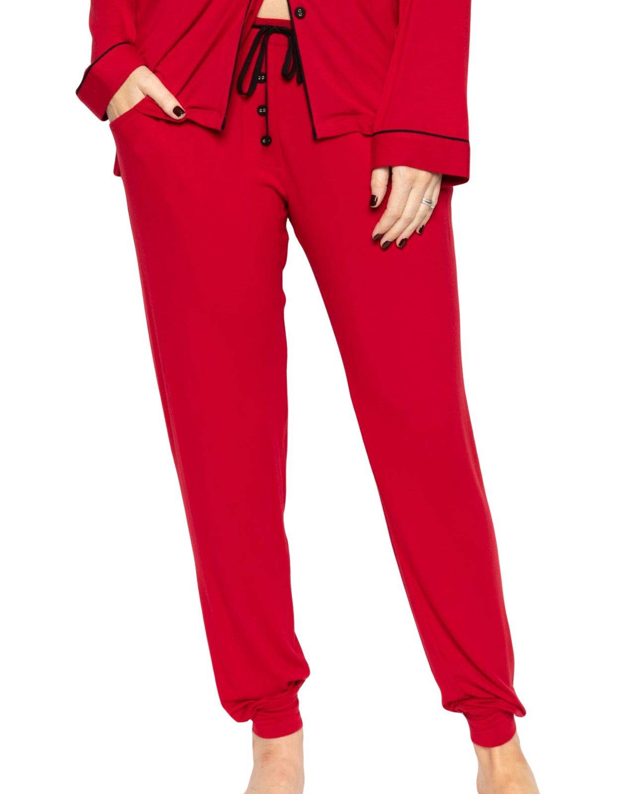 Cyberjammies Windsor 9448 Red Modal Knit Pyjama