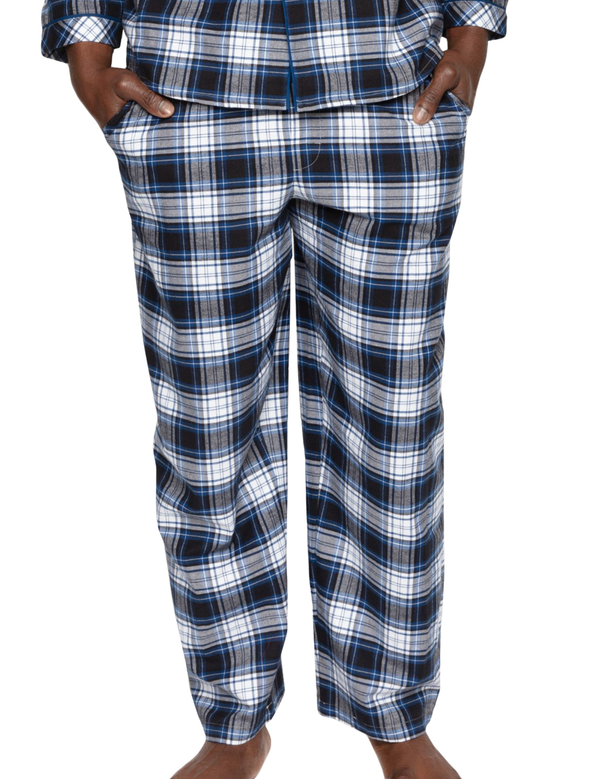 Cyberjammies Apollo 6732 Blue Check Cotton Pyjama Pant Medium