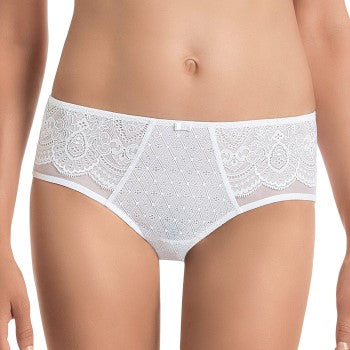 Anita 1336-006 Rosa Faia Selma White Floral Lace Highwaist Brief 44