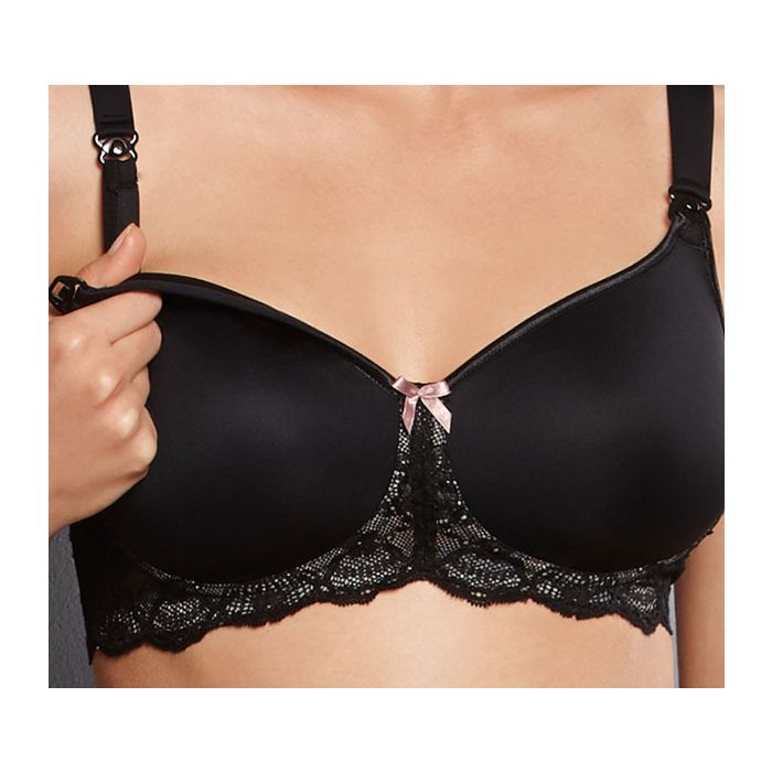 Anita Maternity 5086-001 Miss Lovely Black Lace Non-Wired Nursing Bra