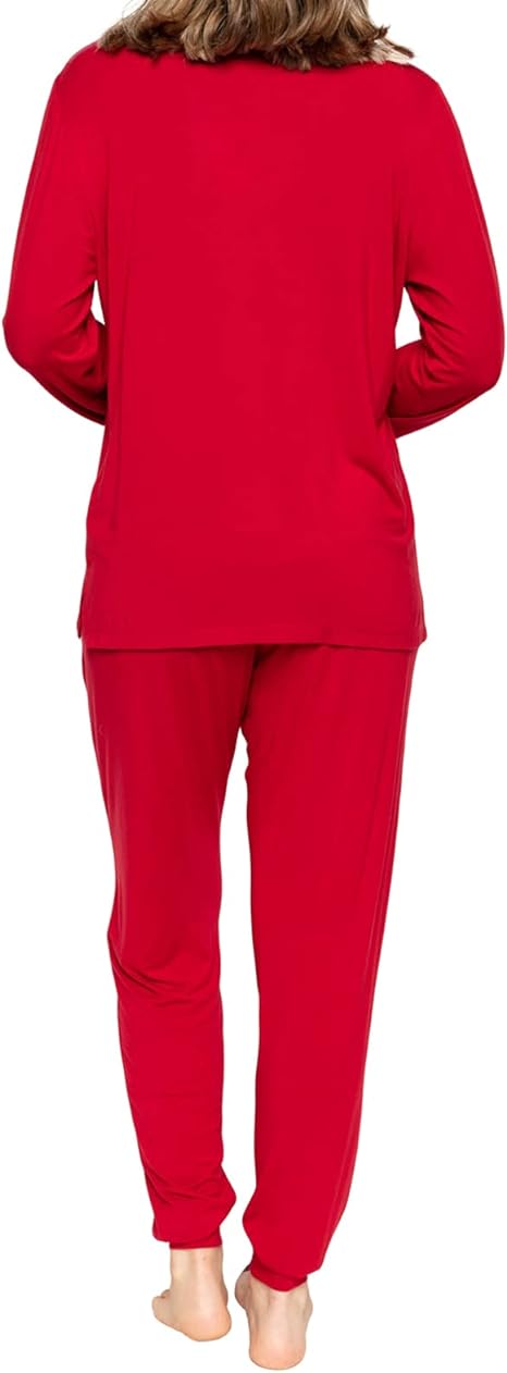 Cyberjammies Windsor 9448 Red Modal Knit Pyjama