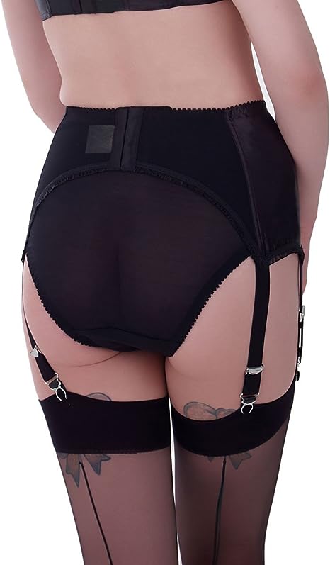 What Katie Did Maitresse Black Satin Suspender