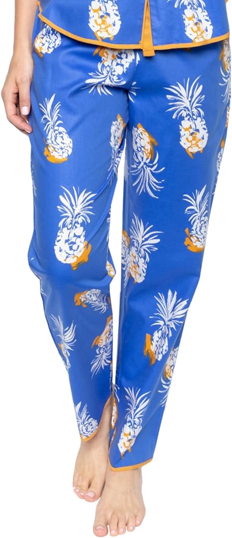 Cyberjammies Sierra 9076 Blue Pineapple Cotton Pyjama