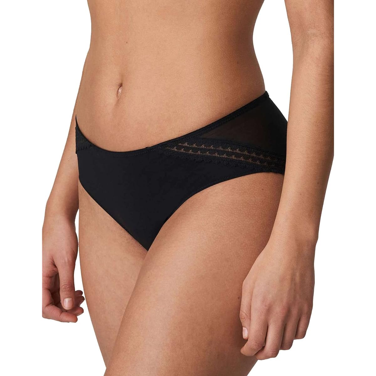 PrimaDonna Twist I Want You 0541452-ZWA Black Embroidered Boyshort 3XLarge