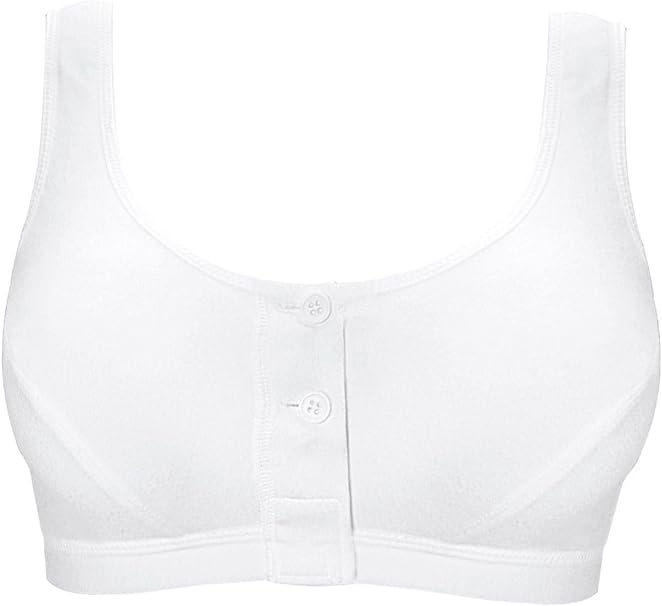 Anita Care Isra White Cotton Non-Padded Non-Wired Mastectomy Bra 46B