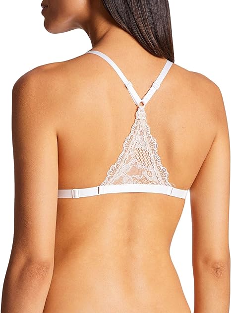 Aubade ND10 Soleil Nocturne Opale Off White Floral Lace Embroidered Triangle Bra Small