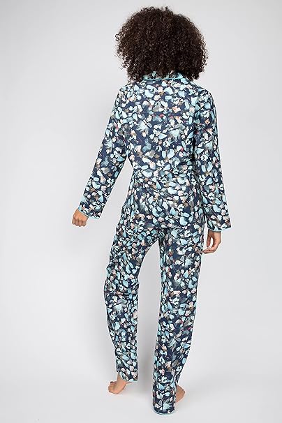 Cyberjammies Freya 4952 Multicoloured Leaf Cotton Pyjama