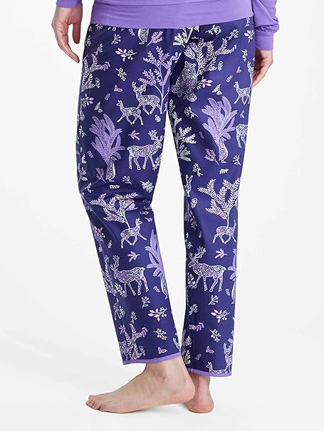 Cyberjammies Violet 9461 Purple Forest Animal Print Cotton Pyjama