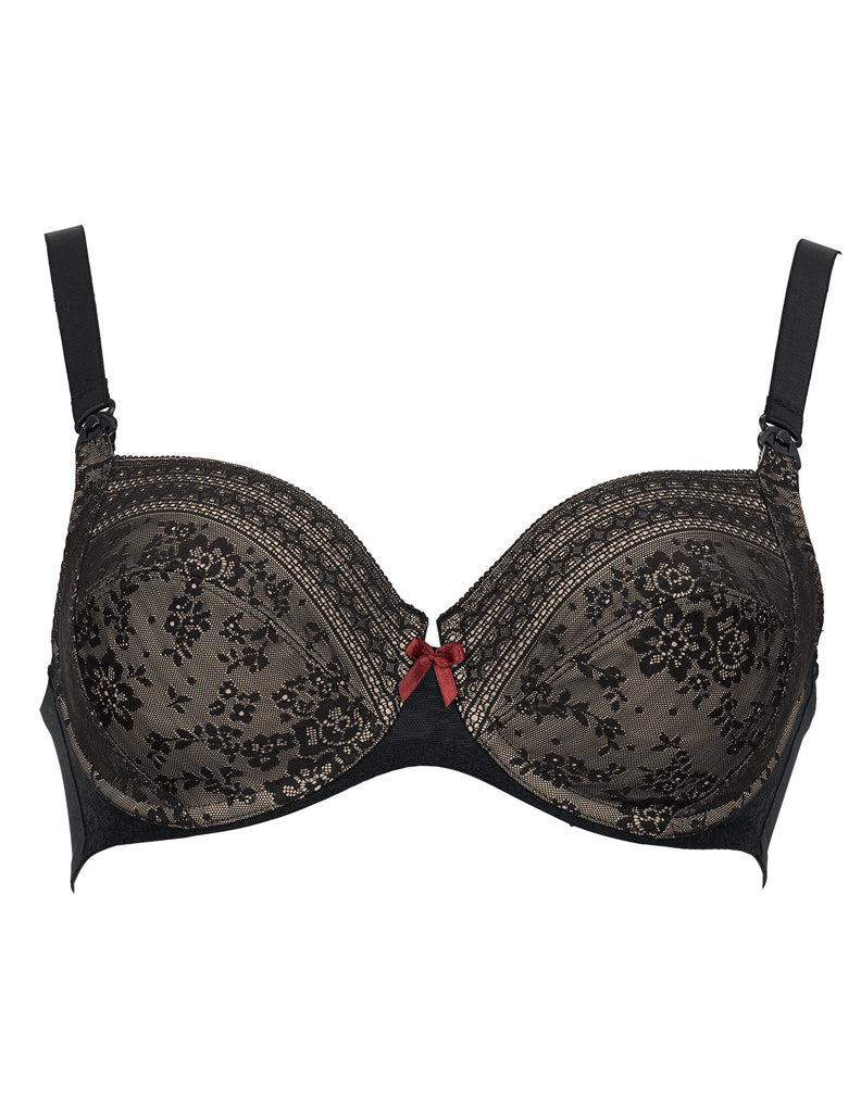 Anita 5053-001 Fleur Black Non-Padded Non-Wired Maternity Nursing Bra 40E