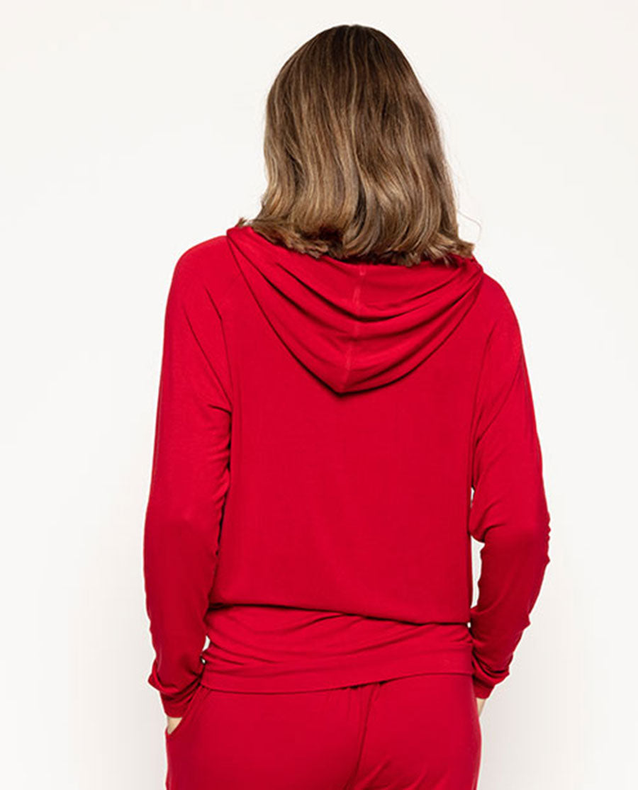 Cyberjammies Windsor 9452 Red Modal Hoodie Pyjama