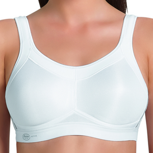Anita Active 5529-006 Women's Momentum White Non-Wired Non-Padded Full Cup Sports Bra Support 42A