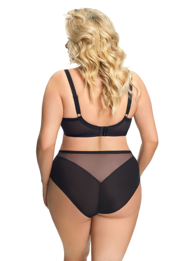 Gorsenia Capri K644-CZA Black Underwired Full Cup Bra 80I