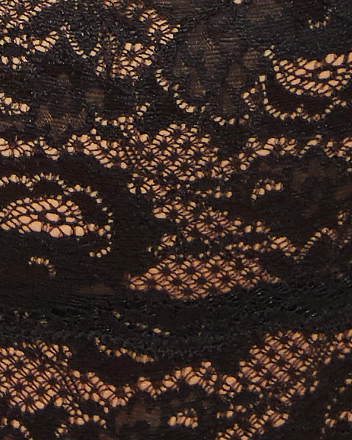 Cosabella Never Say Never Black Lace  Non-Wired Tube Top M
