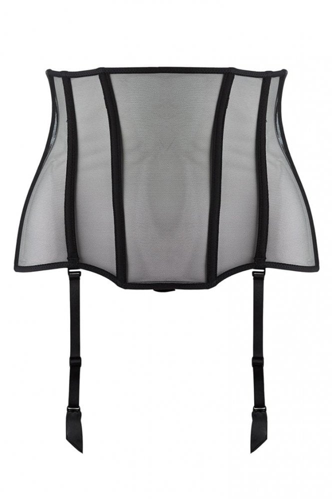 Aubade FM52 Nudessence Black Sheer Waist Cincher S