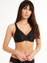LingaDore 1343-Lisette Black  Underwired Full Cup Bra 110B