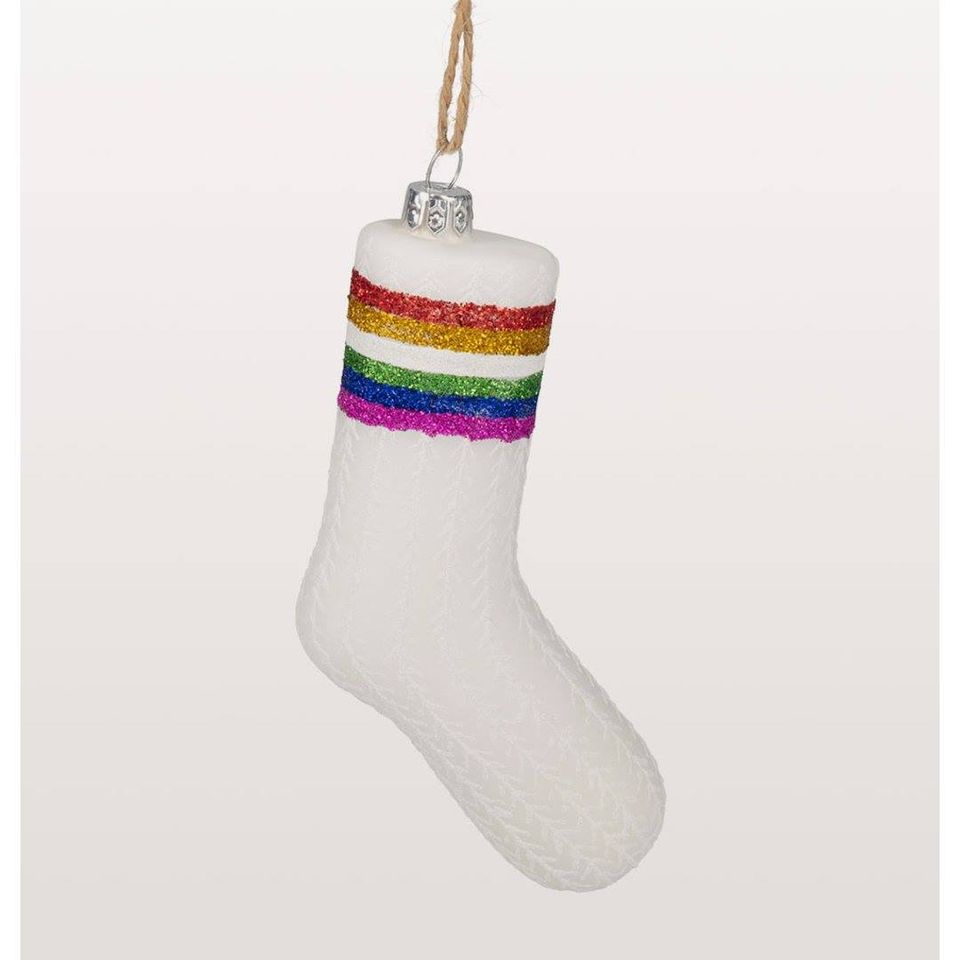 Rainbow Tube Sock Christmas Bauble - Limited Edition
