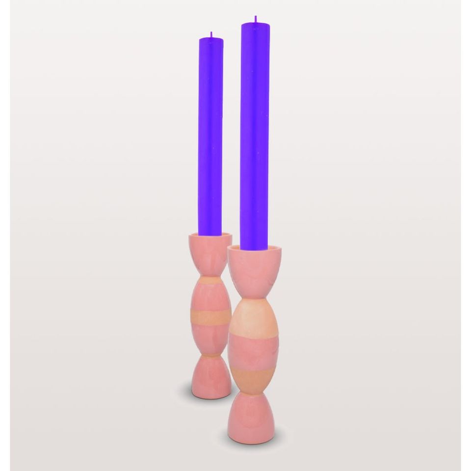 Double Totem Candle Holders | Rosa