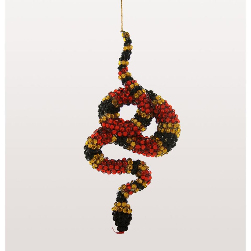Jewelled Coral Snake Christmas Bauble - Limited Edition